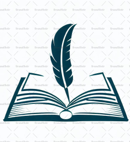 Offenes Buch und Feder